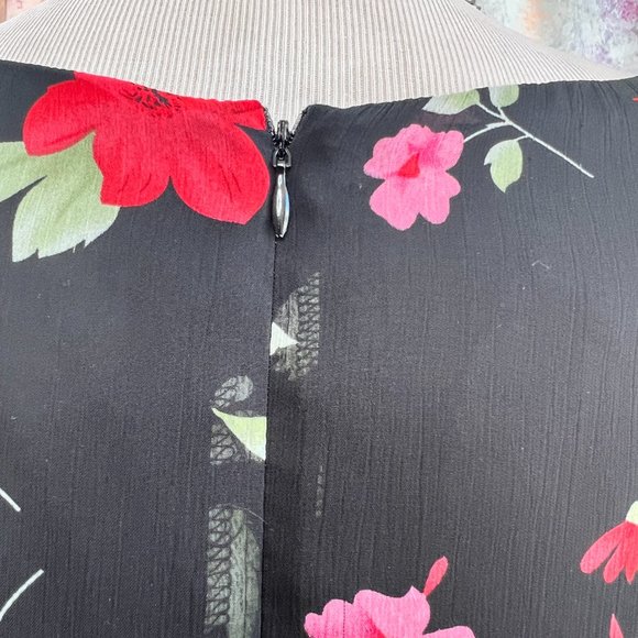 πStudio One Georgette Fabric Floral Sleeveless Midi Dress - Picture 8 of 15